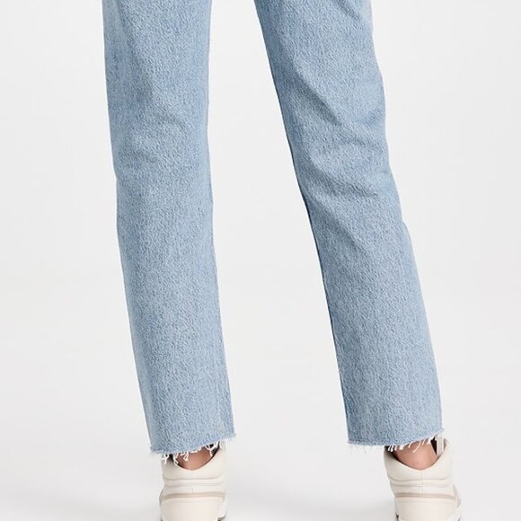 Agolde 90s Pinch Waist Straight Leg Raw Hem - Picture 4 of 7